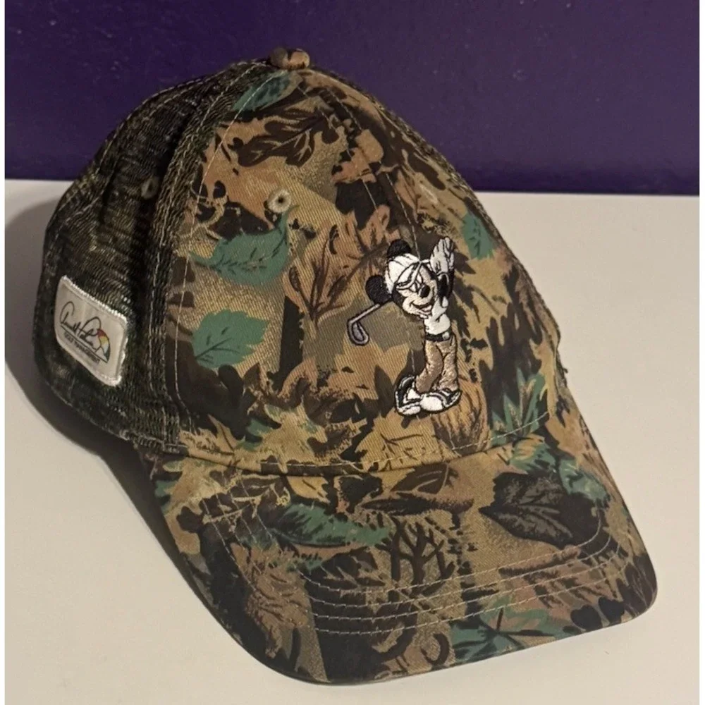 Disney Parks Mickey Mouse Camo Golf Hat Arnold Palmer Limited Extremely Rare